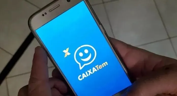 Foto mostra o aplicativo do Caixa Tem