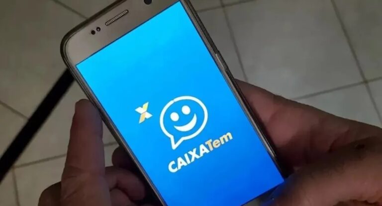 Foto mostra o aplicativo do Caixa Tem