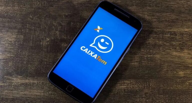 Foto mostra aplicativo do Caixa Tem