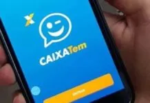 Foto mostra aplicativo do Caixa Tem em um celular