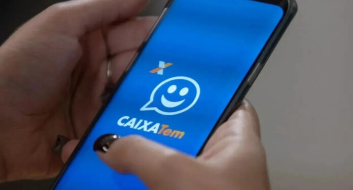 Foto mostra aplicativo do Caixa Tem