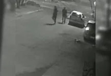 na foto, câmera flagra homicídio em Canoas