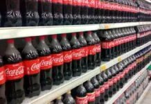Foto mostra produtos da coca-cola