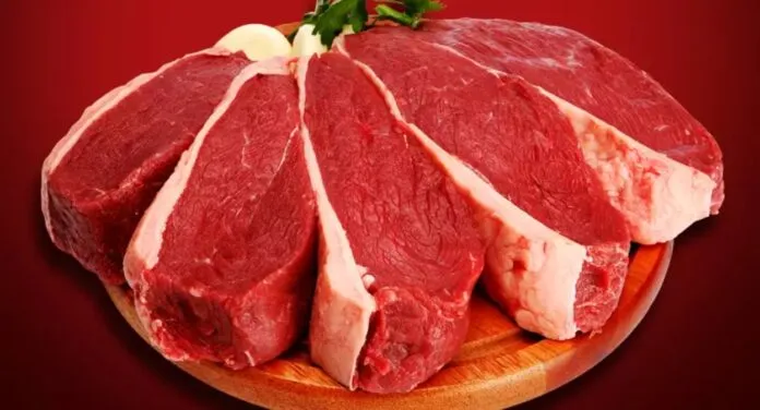 Imagem de peças de carne bovina