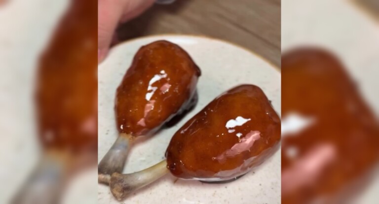 Imagem mostra nova tendência nas redes sociais, a coxa creme, versão salgada do morango do amor