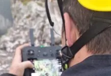 Na foto, drone que localizou a criança que caiu em canion em cambara do sul