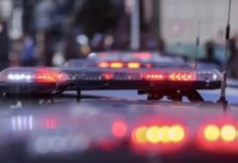 na foto, viatura em ocorrência de crime em Esteio
