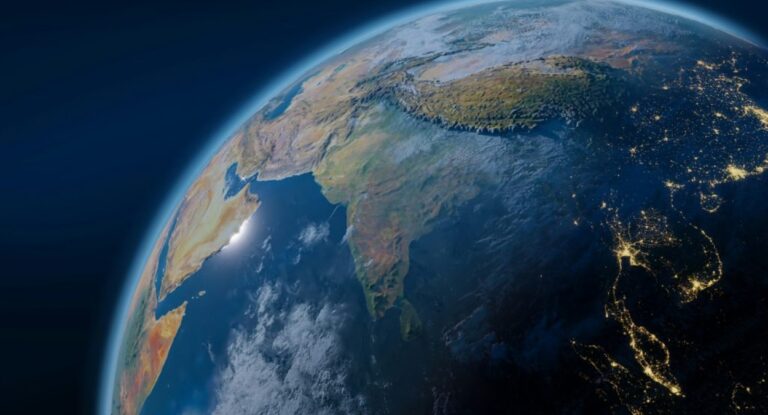 imagem do planeta terra do espaço