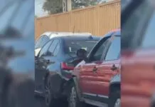 imagem mostra engavetamento na br-116 em canoas