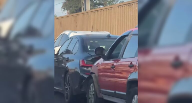 Canoas: Engavetamento causa congestionamento na BR-116
