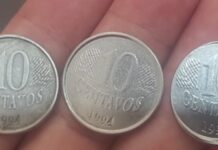 Moeda de 10 centavos rara