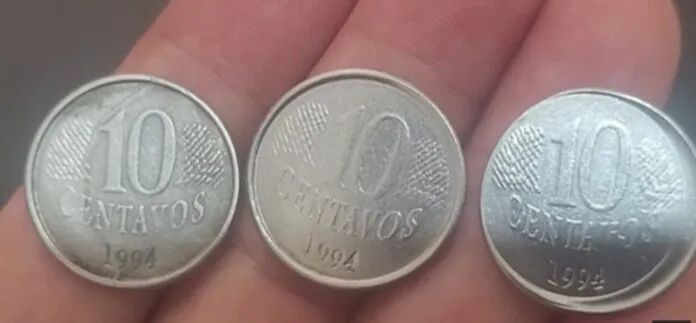 Moeda de 10 centavos rara