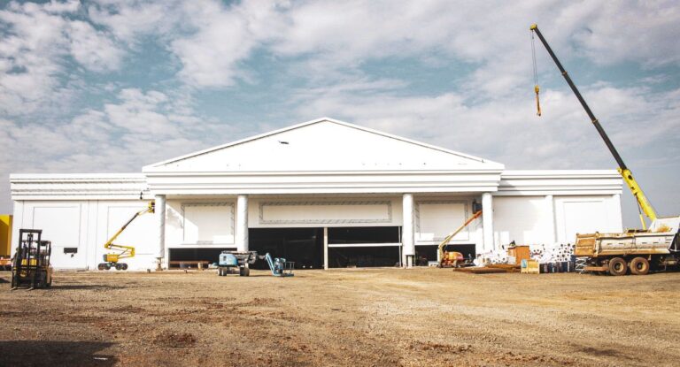 na foto, a fachada da futura loja da Havan em Canoas