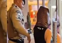Na foto, a influencer que foi presa