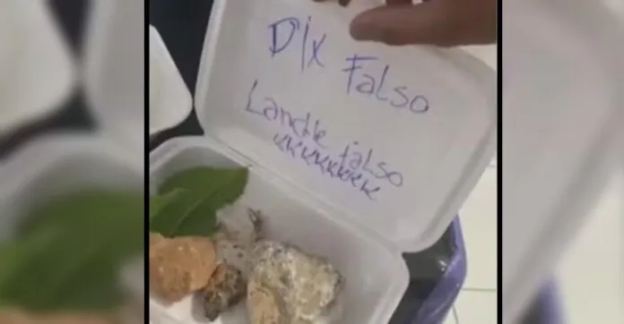 na foto, xis pedra feito por lanchonete