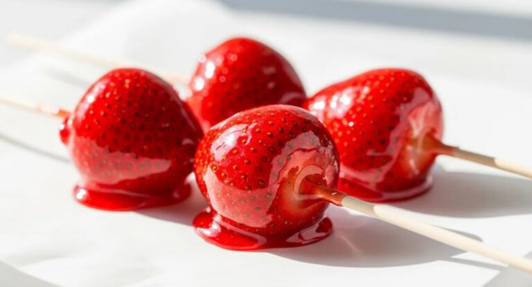 Foto mostra o famoso morango do amor