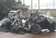 na foto, o veículo de motorista morto em Canoas