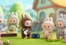 Imagem de vários Labubus