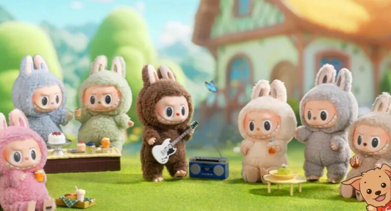 Imagem de vários Labubus