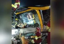 Ônibus que saiu de Porto Alegre tomba e deixa uma pessoa morta