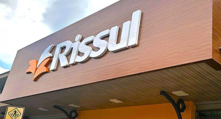 Na foto, fachada do supermercado Rissul