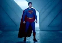 Foto mostra o super herói, Superman, da DC Comics, em novo filme