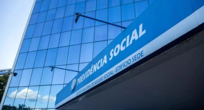 Fachada da previdência social, onde pagam o INSS