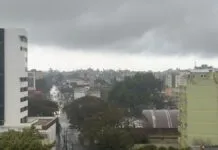 Foto mostra o tempo em Canoas