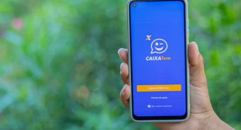 aplicativo caixa tem em um celular