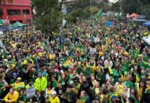 manifestantes de Bolsonaro