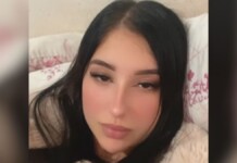 Na foto, a jovem morta em festa