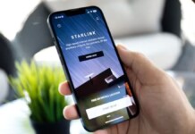 Na foto, o Starlink para celulares