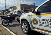 na foto, acidente em Canoas