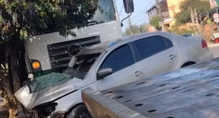 na foto, acidente Canoas