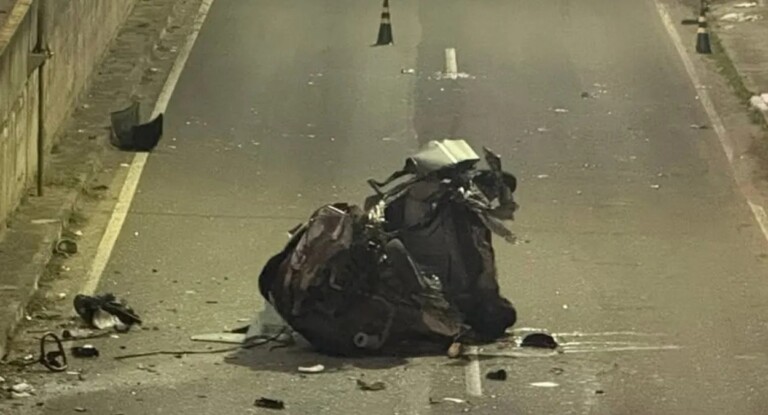 foto do "novo trecho da morte" na br-116 em são leopoldo