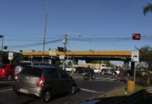 Imagem do viaduto da metrovel em Canoas