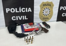 foto da apreensão durante a operação casa de bombas em Canoas