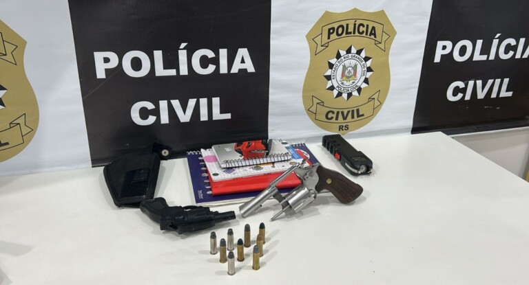 foto da apreensão durante a operação casa de bombas em Canoas