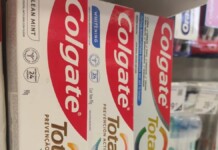 Pasta de dente colgate
