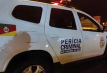 A pericia na ocorrência do corpo encontrado em caxias do sul