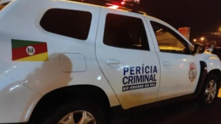 A pericia na ocorrência do corpo encontrado em caxias do sul