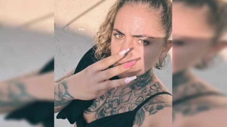 Na foto, a diaba loira que foi morta