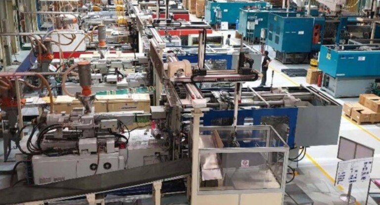 foto mostra a fábrica da empresa que pediu falência, mas pode voltar com tudo