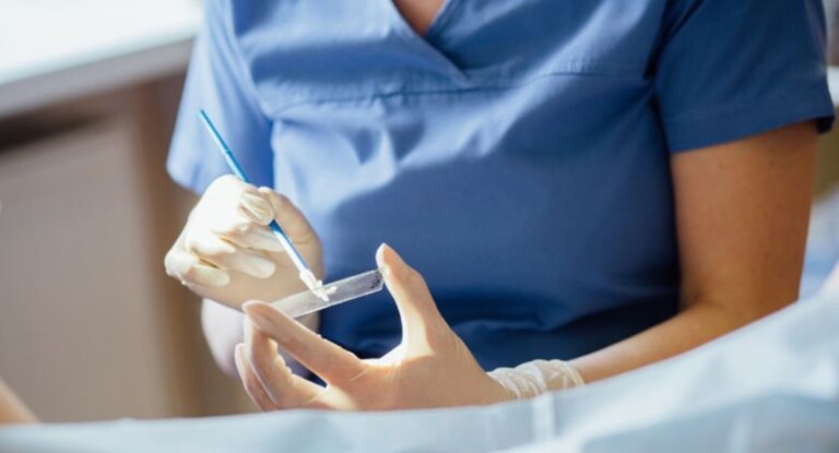 foto de um exame papanicolau