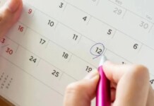 foto de calendário para feriados em 2026