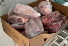 Na foto, os alimentos apreendidos em fiscalização em Porto Alegre