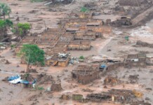 Imagem da tragédia de Mariana