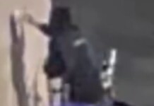imagem do menor pichando a Havan em Canoas