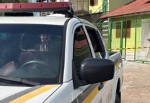 Foto da ocorrência onde um homem acabou morrendo em Canoas, no bairro Mathias Velho