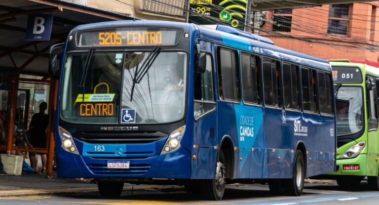 foto de um ônibus em canoas; saiba horários com a inauguração da nova loja da havan